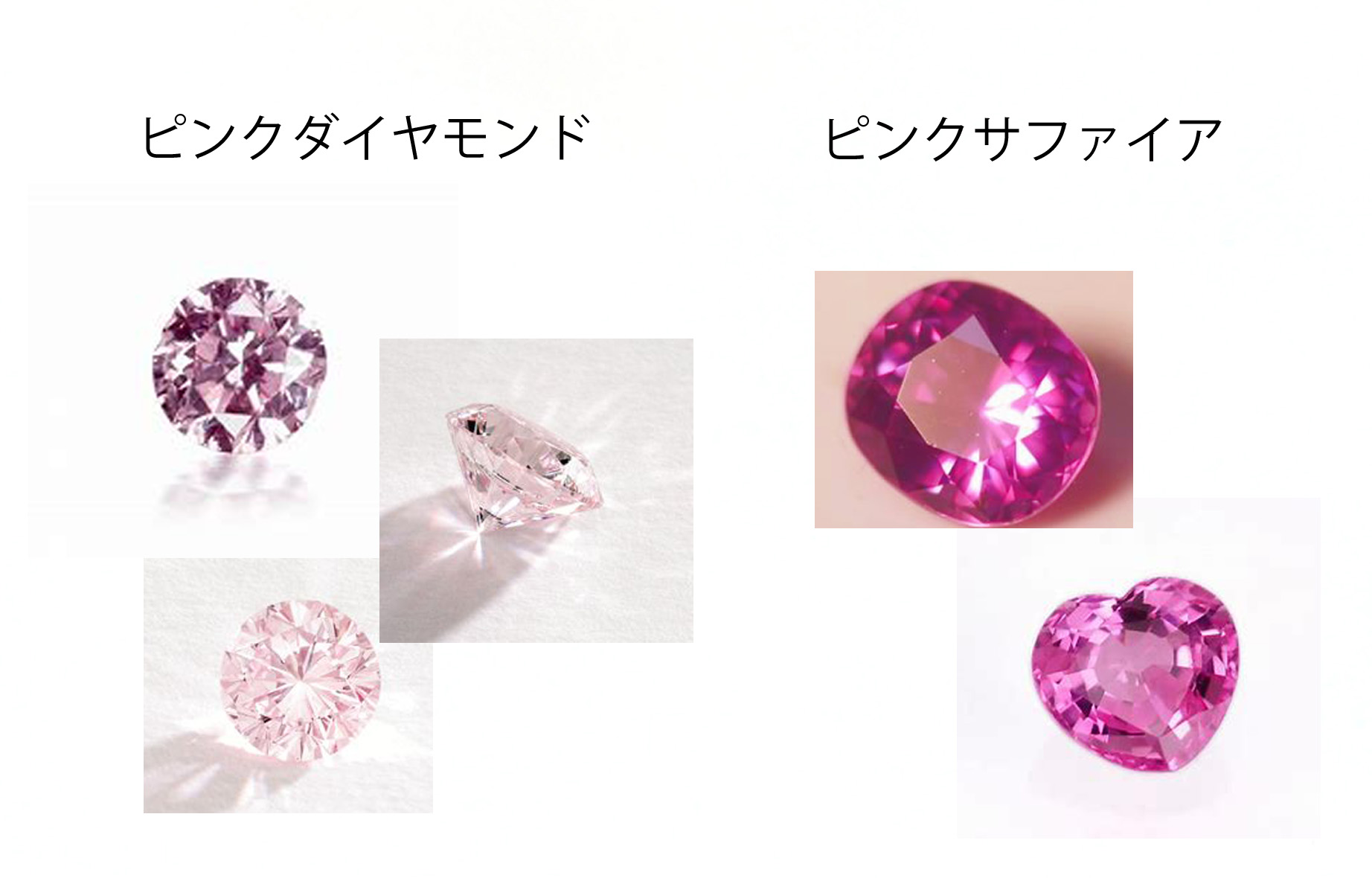 ピンクダイヤとピンクサファイアの違いとは！？ | 京都で婚約指輪