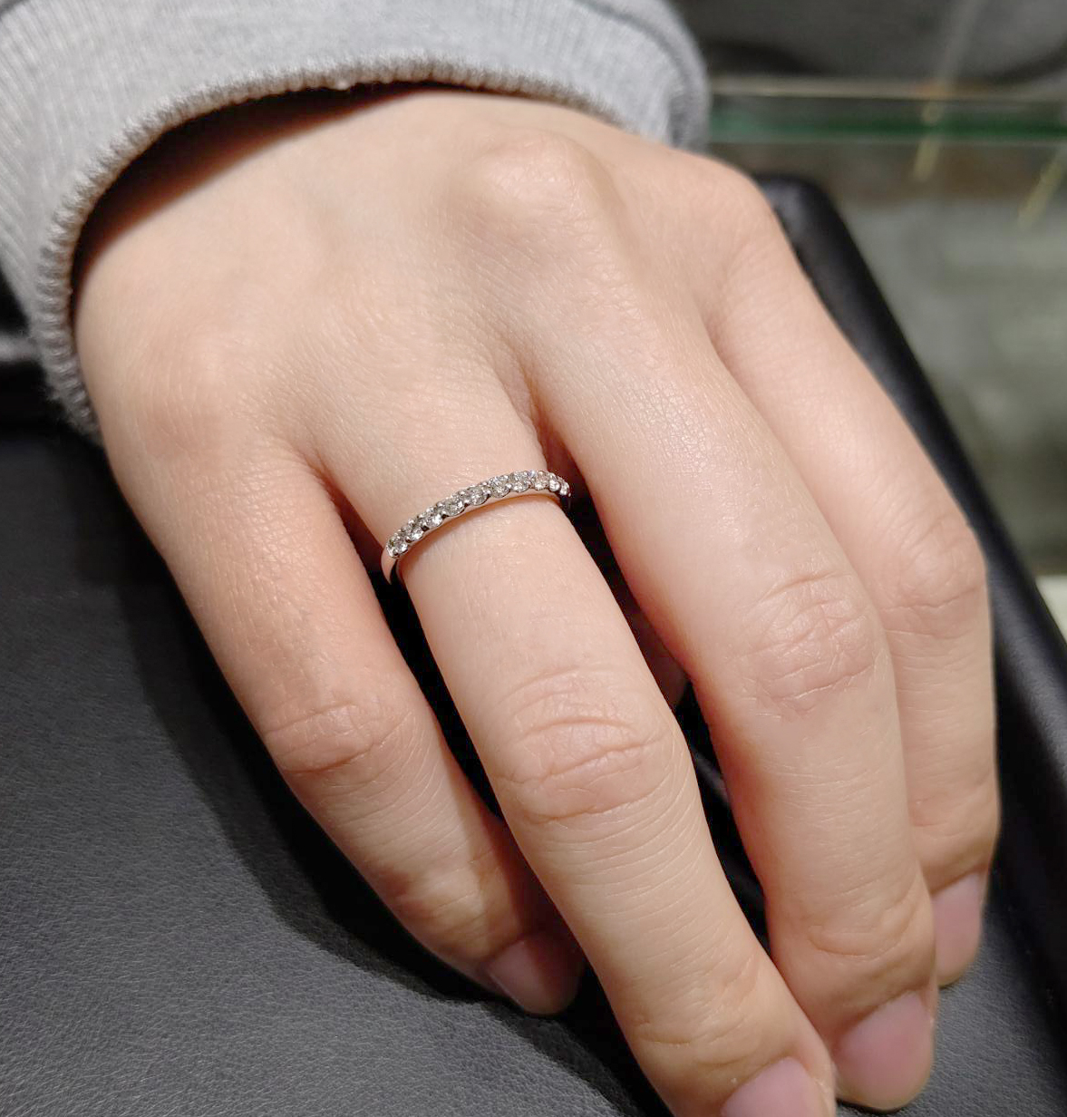 重ねづけ用のハーフエタニティリング | 京都で婚約指輪・結婚指輪・ダイヤモンドが卸価格で安い！｜レハイム京都店