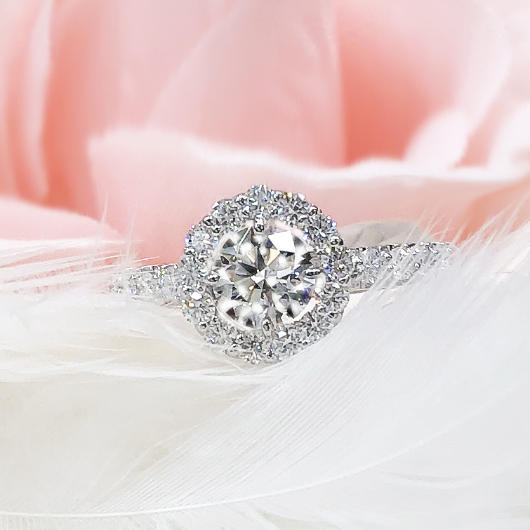婚約指輪 安い エンゲージリング ダイヤモンド 0.6カラット プラチナ